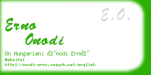 erno onodi business card